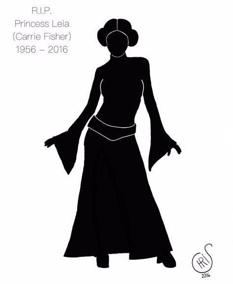 leia silhouette|princess leia silhouette download.